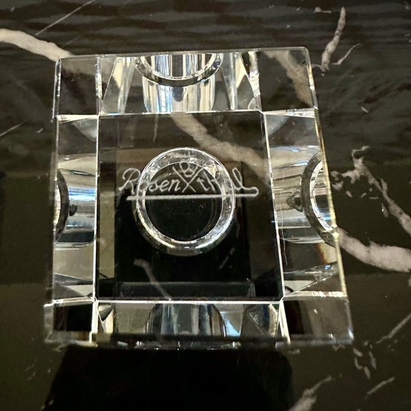 Rosenthal Crystal Candleholder Set Mint Vintage Pair in Original Box - Picture 9 of 12